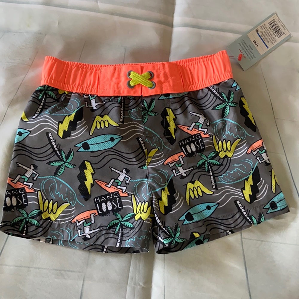 Brand New Cat & Jack Swim Trunks 18 months